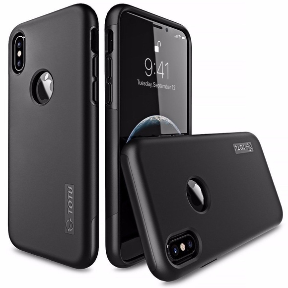 iPhone X Scratch Slim Dual Layer Protective Case - Picture 1 of 8
